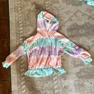 💖BEAUTEES’ TIE DYE SWEATSHIRT WITH HOOD💖